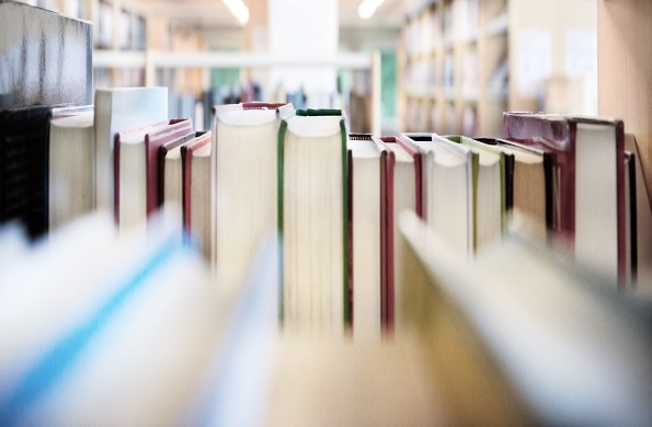 Bücher in einem Regal