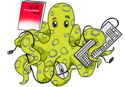 Maskottchen Digitale Rechtsprozesse